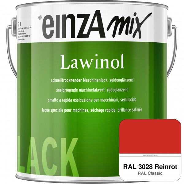 einzA Lawinol seidenglänzend (RAL 3028 Reinrot)