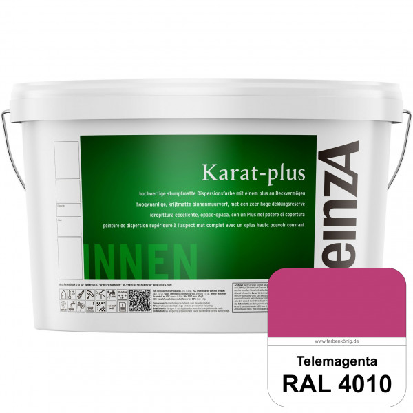 einzA Karat-plus (RAL 4010 Telemagenta) Innenwandfarbe mit herausragenden Produkteigenschaften