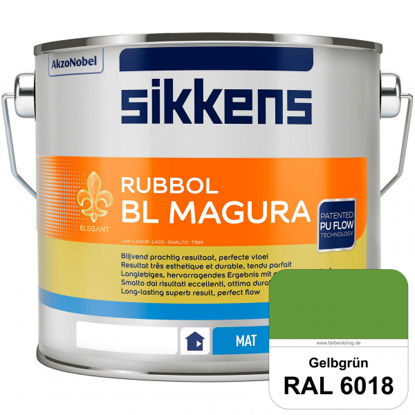 Rubbol BL Magura (RAL 6018 Gelbgrün) matter PU-Lack (wasserbasiert) innen & außen