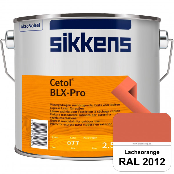 Cetol BLX-Pro (RAL 2012 Lachsorange) Express Lasur für die Beschichtung von Holzoberflächen (außen)