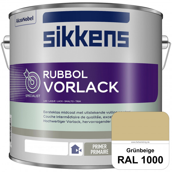 Rubbol Vorlack (RAL 1000 Grünbeige) Aromatenfreier Vorlack der Spitzenklasse (außen & innen)