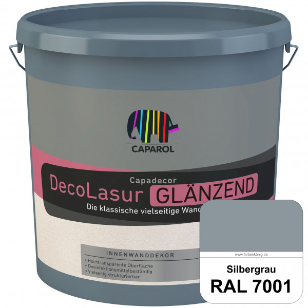 Capadecor DecoLasur Glänzend (RAL 7001 Silbergrau) Glänzende Lasurfarbe auf Dispersionsbasis (innen)