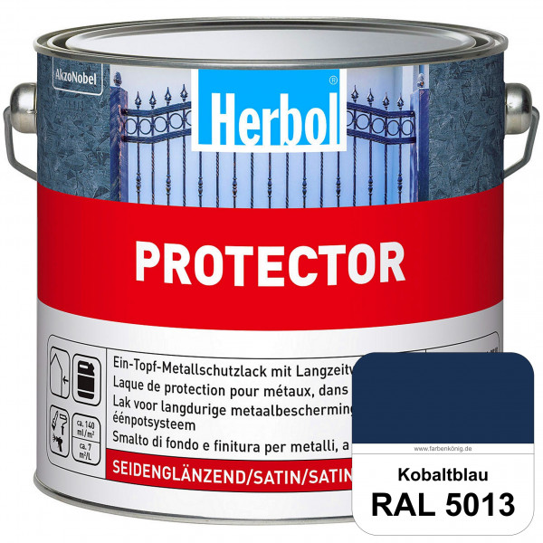 Protector (RAL 5013 Kobaltblau) Seidenglänzende Spezialbeschichtung für Eisen- und NE-Metalle (außen
