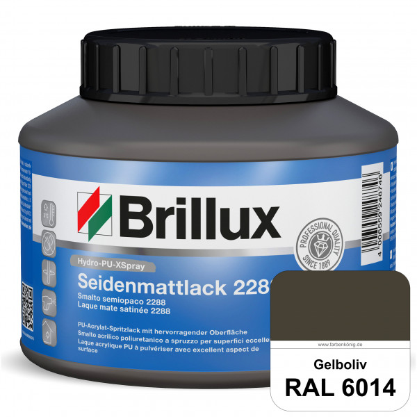 Hydro-PU-XSpray Seidenmattlack 2288 (RAL 6014 Gelboliv) hochwertiger Lack speziell für das XVLP-Spri