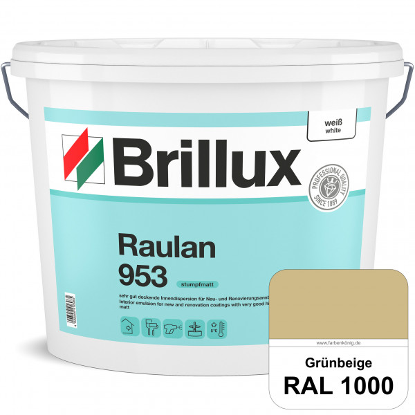 Raulan ELF 953 (RAL 1000 Grünbeige) sehr gut deckende Innendispersion für Raufaser und Neu- & Renovi