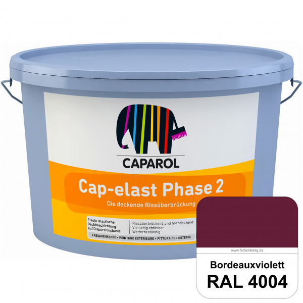 Cap-elast Phase 2 (RAL 4004 Bordeauxviolett) Sanierung gerissener Putzfassaden und Betonflächen