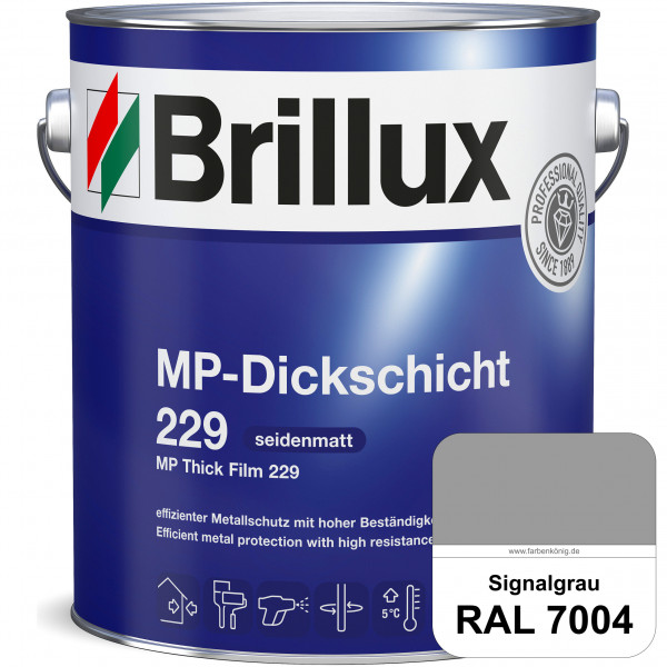 MP-Dickschicht 229 (RAL 7004 Signalgrau) Korrosionsschutz für grundierten Eisen- & Stahl sowie für Z