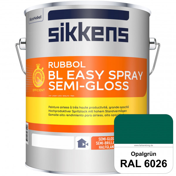 Rubbol BL Easy Spray (RAL 6026 Opalgrün) Seidenglänzender Airlesslack (außen & innen)