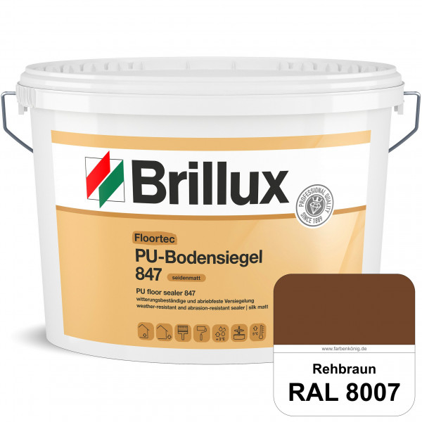 Floortec PU-Bodensiegel ELF 847 (RAL 8007 Rehbraun) seidenmatt, witterungsbeständig, außen & innen