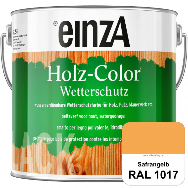 einzA Holz-Color (RAL 1017 Safrangelb) Wetterschutzfarbe für außen
