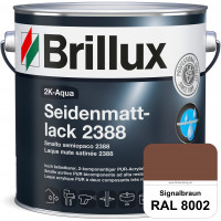 2K-Aqua Seidenmattlack 2388 (RAL 8002 Signalbraun) mechanisch und chemisch hoch belastbar für außen 