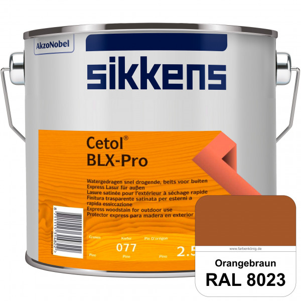 Cetol BLX-Pro (RAL 8023 Orangebraun) Express Lasur für die Beschichtung von Holzoberflächen (außen)