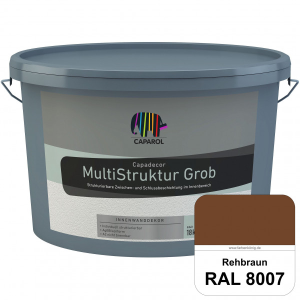 Capadecor MultiStruktur grob (RAL 8007 Rehbraun) quarzgefüllte Zwischen- und Schlußbeschichtung in g
