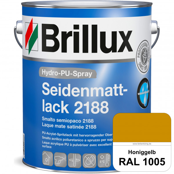 Hydro-PU-Spray Seidenmattlack 2188 (RAL 1005 Honiggelb) hochwertiger Lack speziell für das XVLP-Spri