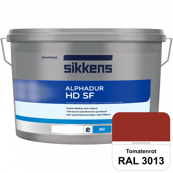 Alphadur HD SF (RAL 3013 Tomatenrot) matte hochdeckende waschbeständige Innenwandfarbe