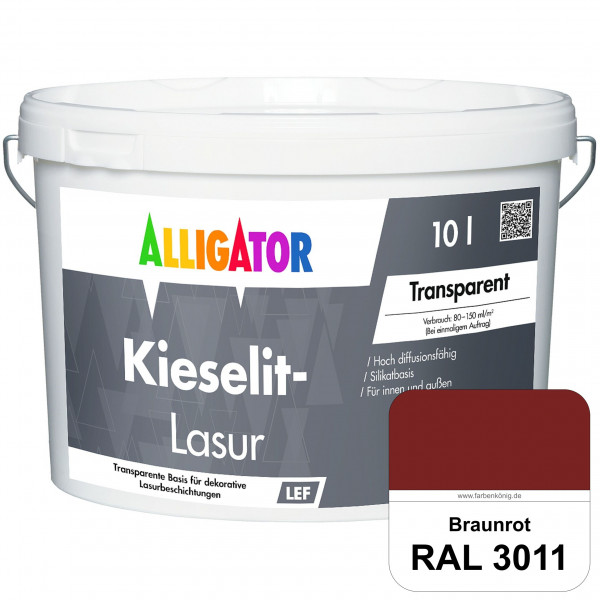Kieselit-Lasur (RAL 3011 Braunrot)