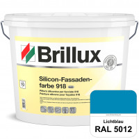 Silicon-Fassadenfarbe 918 (RAL 5012 Lichtblau) matt, hoch wetterbeständig und wasserabweisend