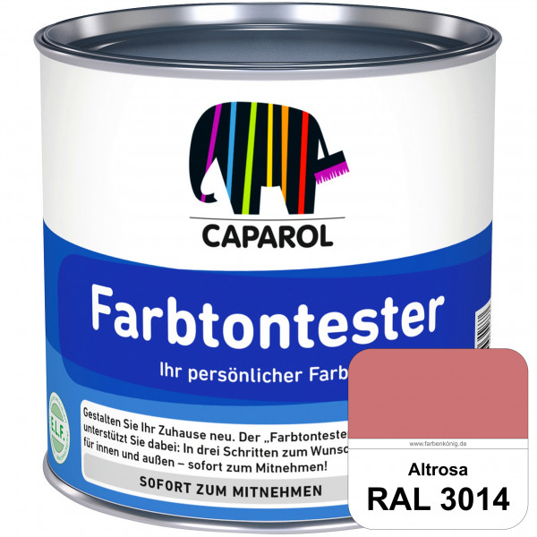 Farbtontester (RAL 3014 Altrosa) Individuell abgetönte Dispersionsfarbe zum Anlegen von Farbtonmuste