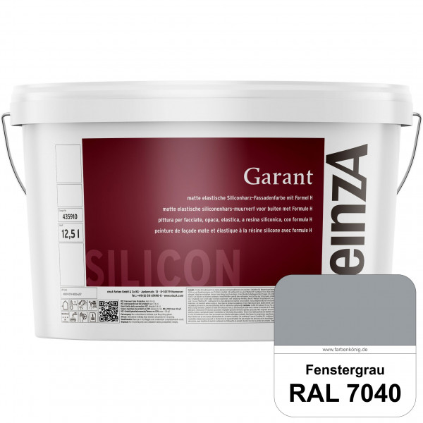 einzA Garant (RAL 7040 Fenstergrau) elastische Siliconharz-Fassadenfarbe