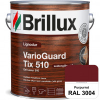 Lignodur VarioGuard Tix 510 (Gel-Lasur 510) RAL 3004 Purpurrot
