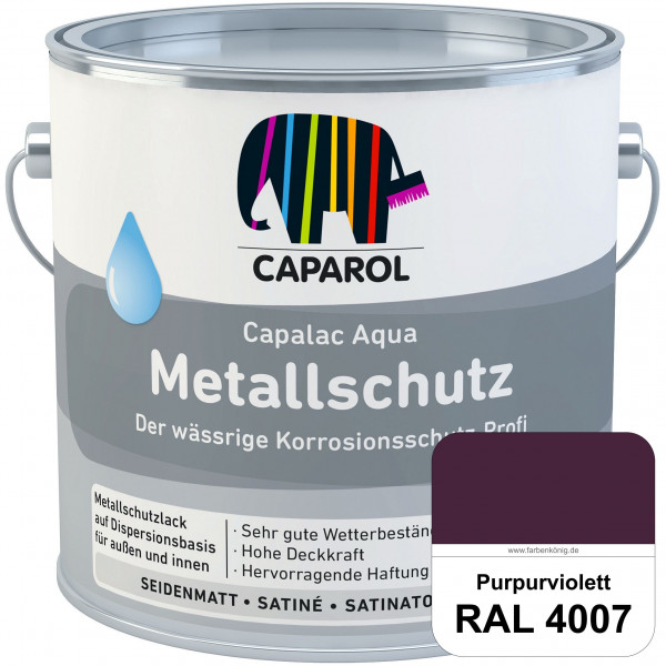 Capalac Aqua Metallschutz (RAL 4007 Purpurviolett) wasserbasierter Korrosionsschutz für Stahl & verz