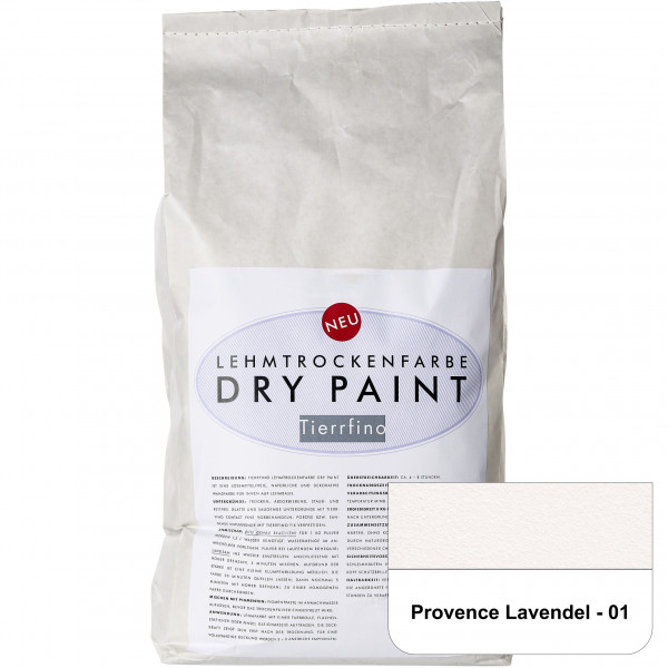 DRY-PAINT Lehmtrockenfarbe - Provence Lavendel - 01