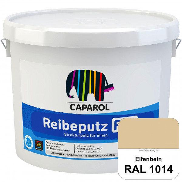 Reibeputz R 15 (RAL 1014 Elfenbein) Dekorputze für dekorative Innenbeschichtungen