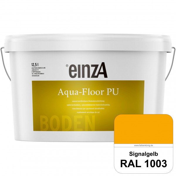 einzA Aqua-Floor PU (RAL 1003 Signalgelb) seidenglänzender Acryl-PU-Bodenbeschichtung