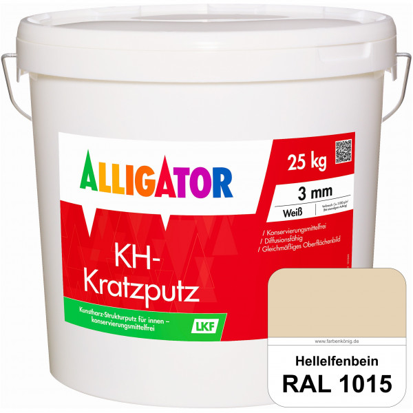 KH-Kratzputz LEF 2 mm (RAL 1015 Hellelfenbein)