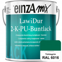 einzA LawiDur 2-K-PU-Buntlack - Hochglanz (RAL 6016 Türrkisgrün)
