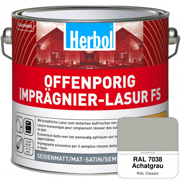 Offenporig Imprägnier-Lasur FS (RAL 7038 Achatgrau)