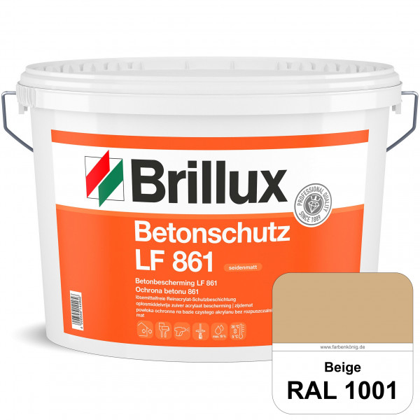 Betonschutz LF 861 (RAL 1001 Beige) Wetterbeständige Lasur für mineralischen Untergründen z. B. Beto