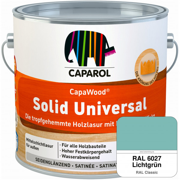 CapaWood® Solid Universal (RAL 6027 Lichtgrün) - ersetzt Capadur UniversalLasur