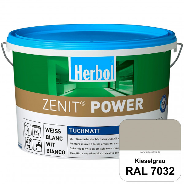 Herbol Zenit Power (RAL 7032 Kieselgrau) Superdeckende ELF-Wandfarbe