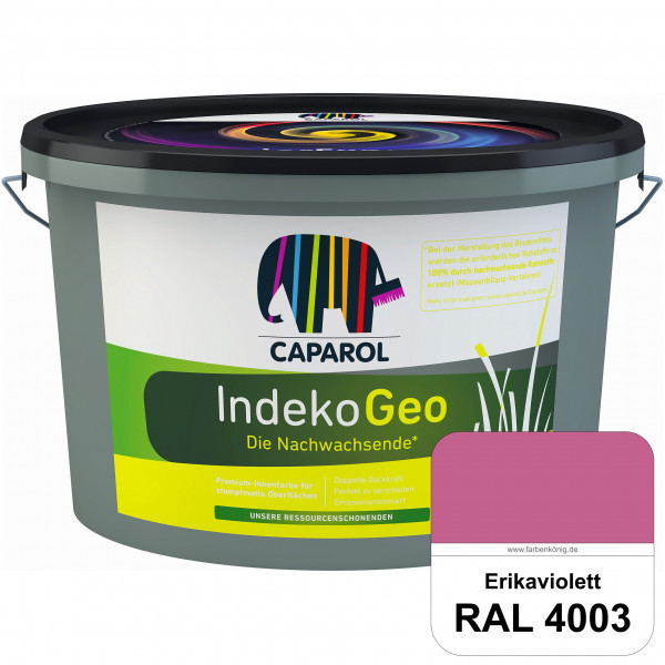 IndekoGeo (RAL 4003 Erikaviolett) Ressourcenschonende Premium Innenfarbe für stumpfmatte Oberflächen
