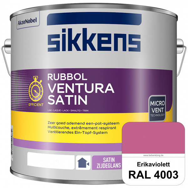 Rubbol Ventura Satin (RAL 4003 Erikaviolett) Seidenglanzlack (lösemittelhaltig) Fenster & Türen auße