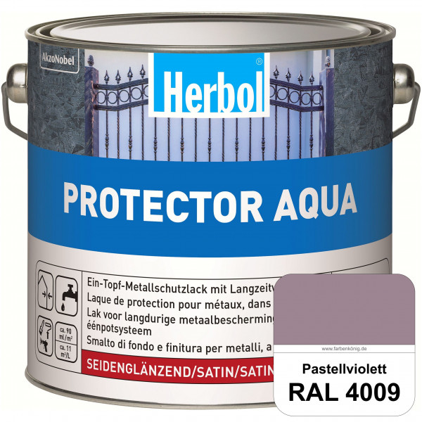 Protector Aqua (RAL 4009 Pastellviolett) Lack für Eisen, Stahl und NE-Metalle (Innen&Außen)