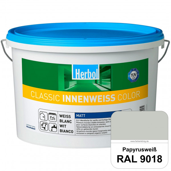 Classic Innenweiss Color (RAL 9018 Papyrusweiß) Hochwertige Renovierungsfarbe