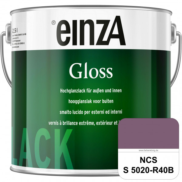 einzA Gloss (NCS S 5020-R40B) Hochwertiger Alkydharzlack in Premium-Qualität, hochglänzend.