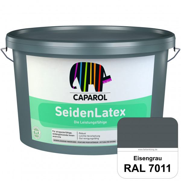 SeidenLatex ELF (RAL 7011 Eisengrau) strapazierfähige, scheuerbeständige und seidenmatte Latexfarbe
