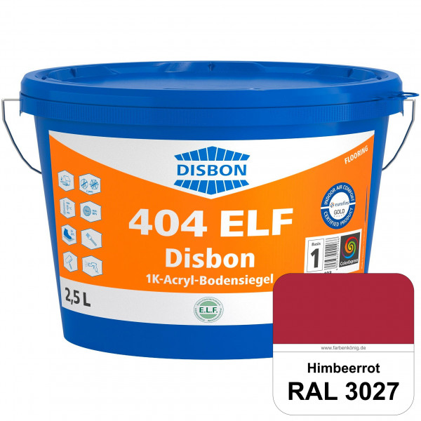 Disbon 404 ELF 1K-Acryl-Bodensiegel (RAL 3027 Himbeerrot) 1K PU-verstärkte, emissions- und lösemitte