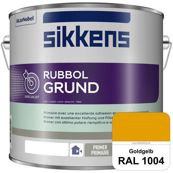Rubbol Grund (RAL 1004 Goldgelb) Seidenmatte Grund- und Zwischenbeschichtung auf Kunstharzbasis (inn