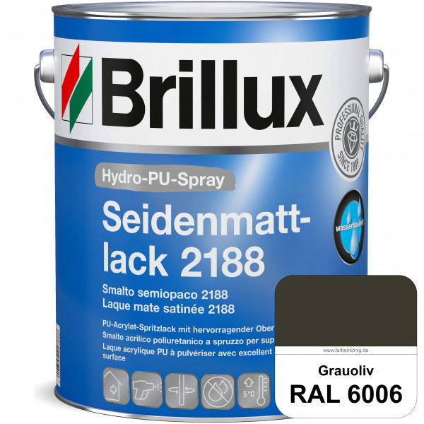 Hydro-PU-Spray Seidenmattlack 2188 (RAL 6006 Grauoliv) hochwertiger Lack speziell für das XVLP-Sprit