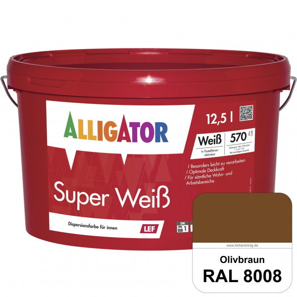 Super Weiß LEF (RAL 8008 Olivbraun)