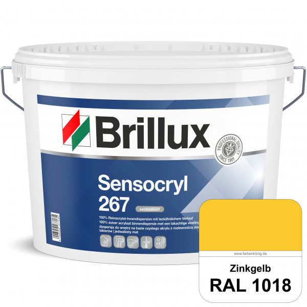 Sensocryl ELF 267 (RAL 1018 Zinkgelb) seidenmatt hochwertige Reinacrylat-Innendispersion für Artzpra