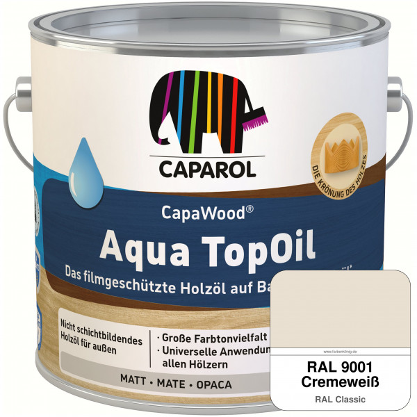 CapaWood® AquaTopOil (RAL 9001 Cremeweiß)