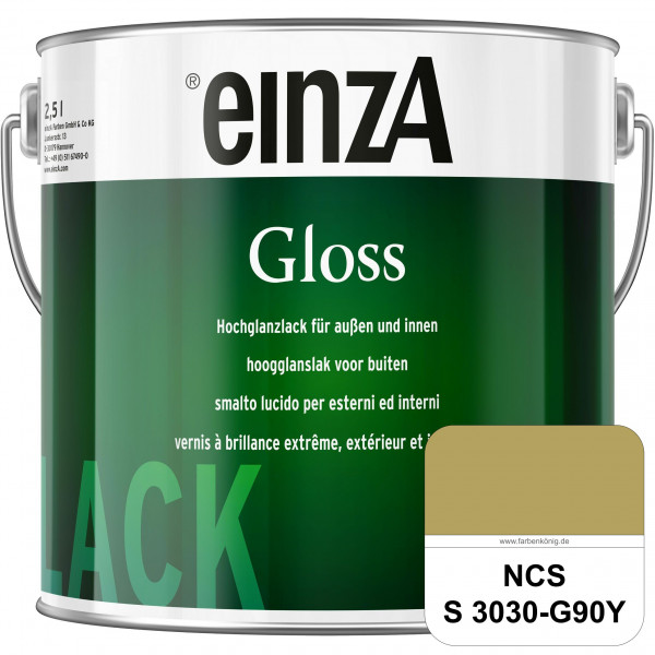 einzA Gloss (NCS S 3030-G90Y) Hochwertiger Alkydharzlack in Premium-Qualität, hochglänzend.