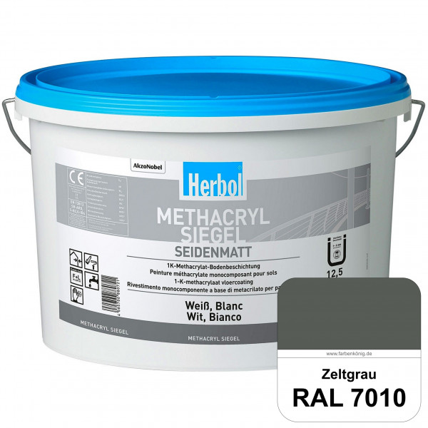 Methacryl Siegel (RAL 7010 Zeltgrau) seidenmatte 1K-Beschichtung Böden (Innen & Außen)