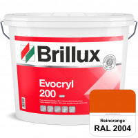 Evocryl 200 (RAL 2004 Reinorange) Verschmutzungsunempfindliche 100% Reinacrylat Fassadenfarbe