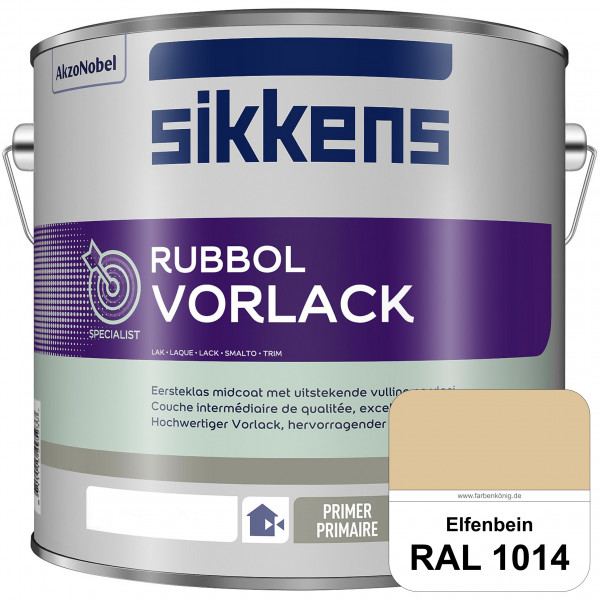 Rubbol Vorlack (RAL 1014 Elfenbein) Aromatenfreier Vorlack der Spitzenklasse (außen & innen)